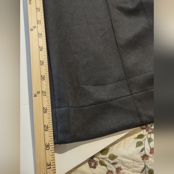 Zara Black Knit High Waisted Wide Leg Pants - Picture 7 of 9